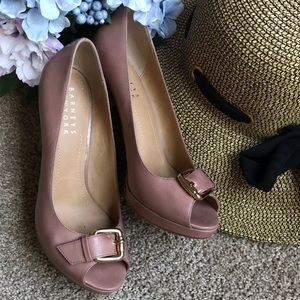BARNEYS New York peep toe heels